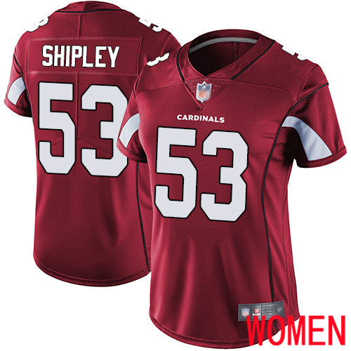 Arizona Cardinals Limited Red Women A.Q. Shipley Home Jersey NFL Football 53 Vapor Untouchable